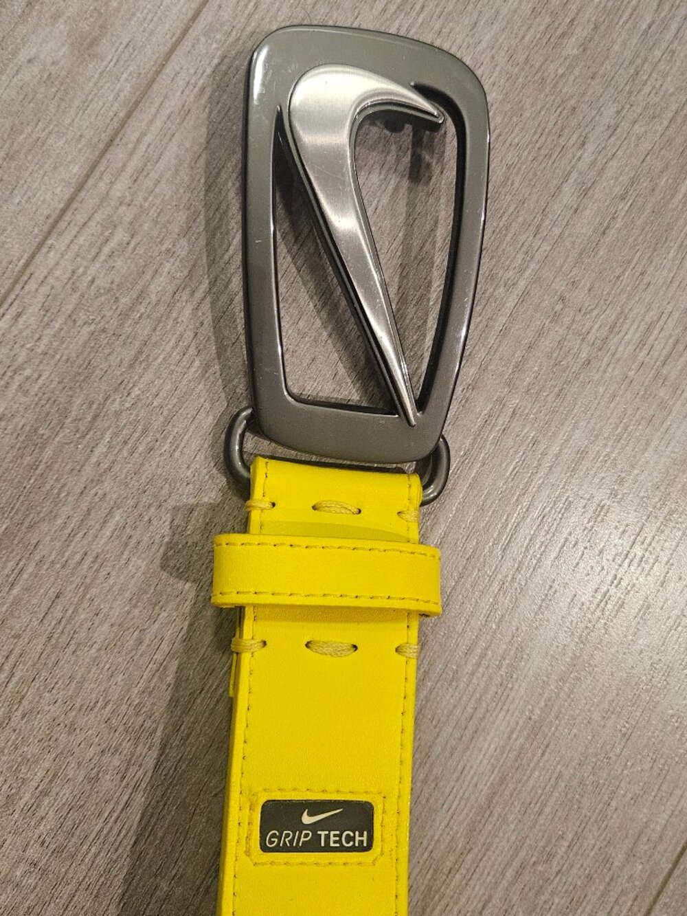 Yellow Nike Men's Belt - Medium
